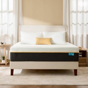 NAPSIE 14" Firm Queen Mattress, Cooling Gel Memory Foam