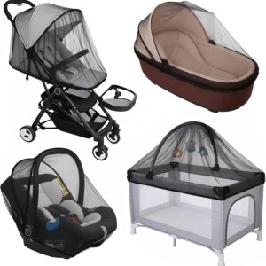 2 Pcs Baby Mosquito Net for Stroller Travel Gear