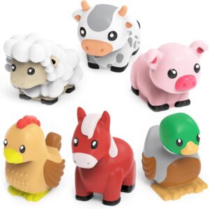 Tub Works Barnyard Mold-Free Bath Toys, 6-Pack