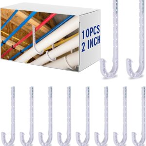 Novabright 10-Pc 2in Pipe Hanger J-Hook Kit
