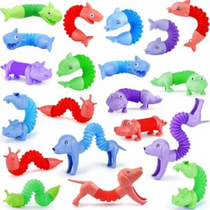 20 PCS Animal Pop Tubes Fidget Toys for Kids