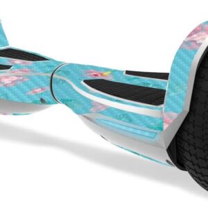 Carbon Fiber Skin for Razor Hovertrax 1.5 - Water Flowers