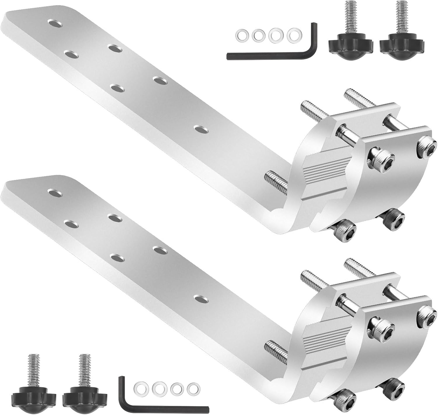 KINTLE Grill Rail Mount Brackets - 2 Pack for Kuma Grills & RV/Camping