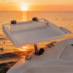 HITORHIKE Boat Cutting Board with Rod Holder & 360° Rotation