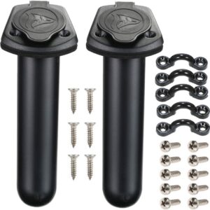 Borogo 2-Pack Kayak Rod Holders with Cap Covers