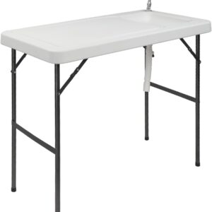 Shyneer Folding Fish Cleaning Table with Sink