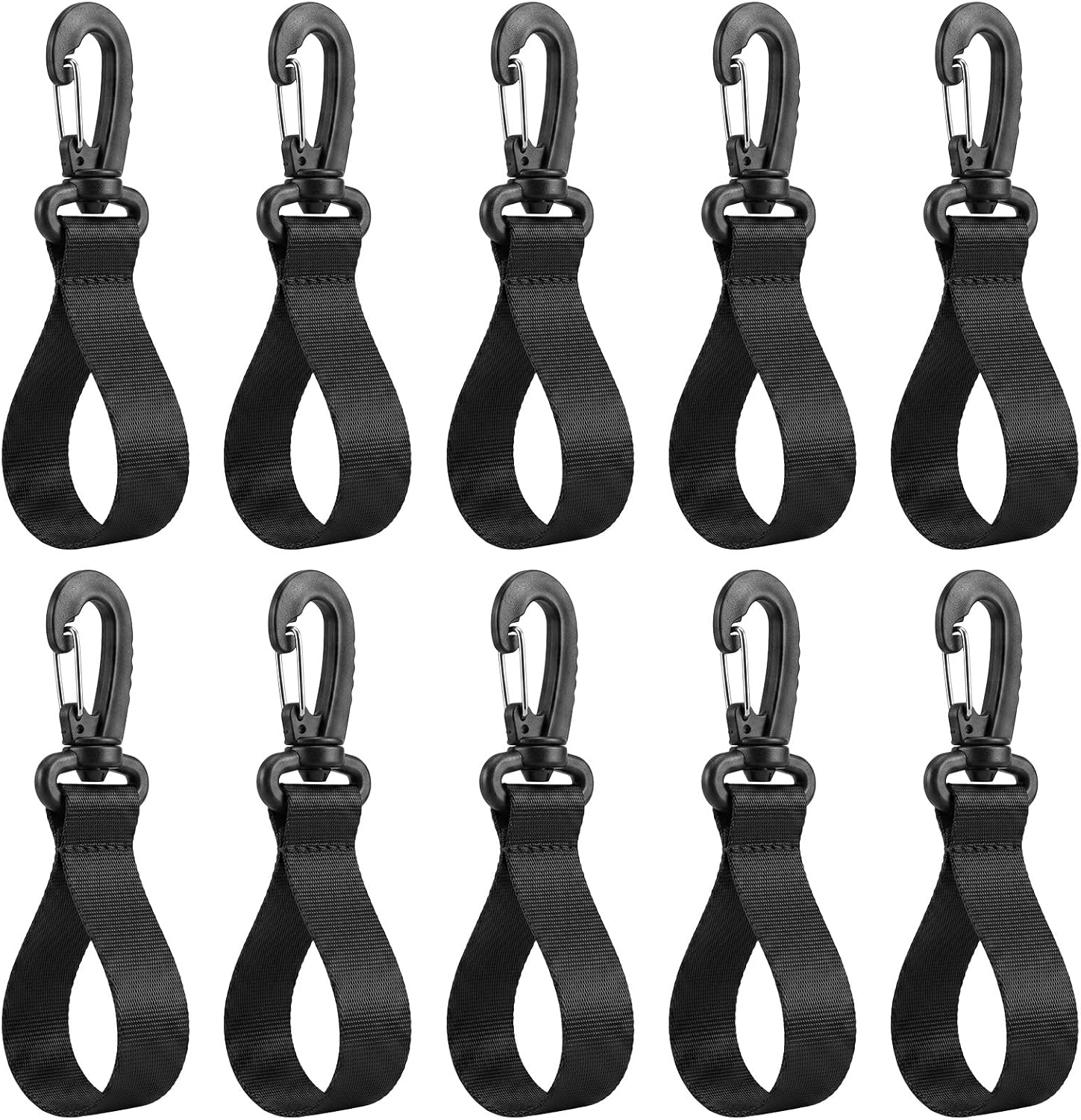 10pc Kayak Paddle Holder Set - Black