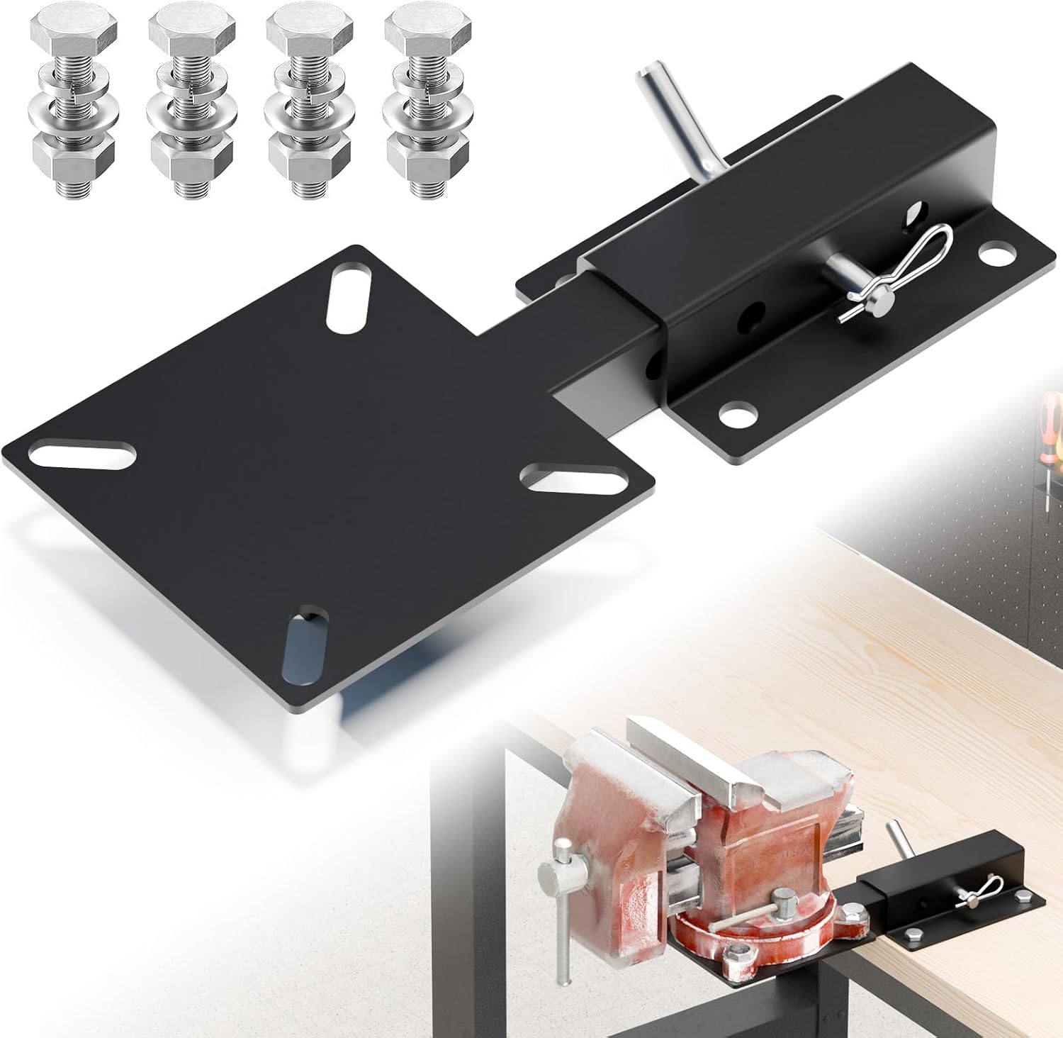 Zelvoro Hitch Vise Mount – Heavy-Duty Truck & Trailer Receiver Plate