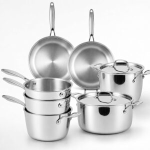 Nuwave Pro-Smart 9-Pc Stainless Steel Cookware Set