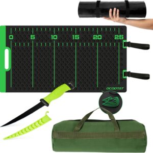 OCQOTAT Fish Fillet Mat Kit with Ruler & Knife