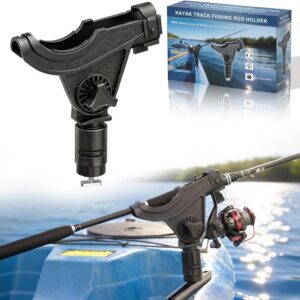 Huntury Kayak Rod Holder with Twist Lock Track Adapter