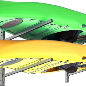 TORACK Heavy-Duty Kayak Storage Rack - Wall Mount Indoor/Outdoor Use