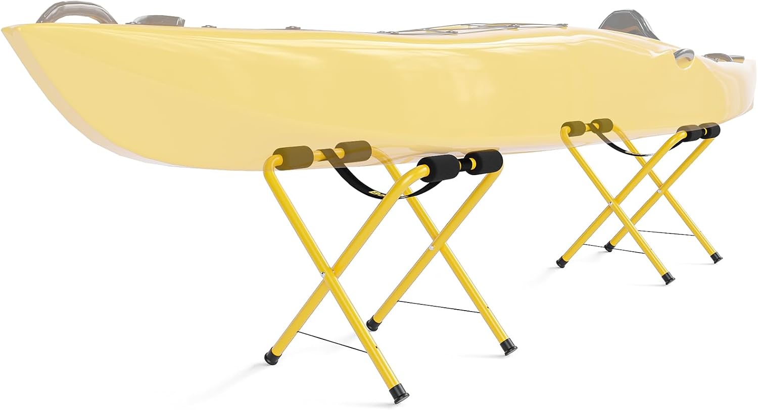 Bonnlo Portable Kayak Storage Rack - 150 lbs, Foldable Stand
