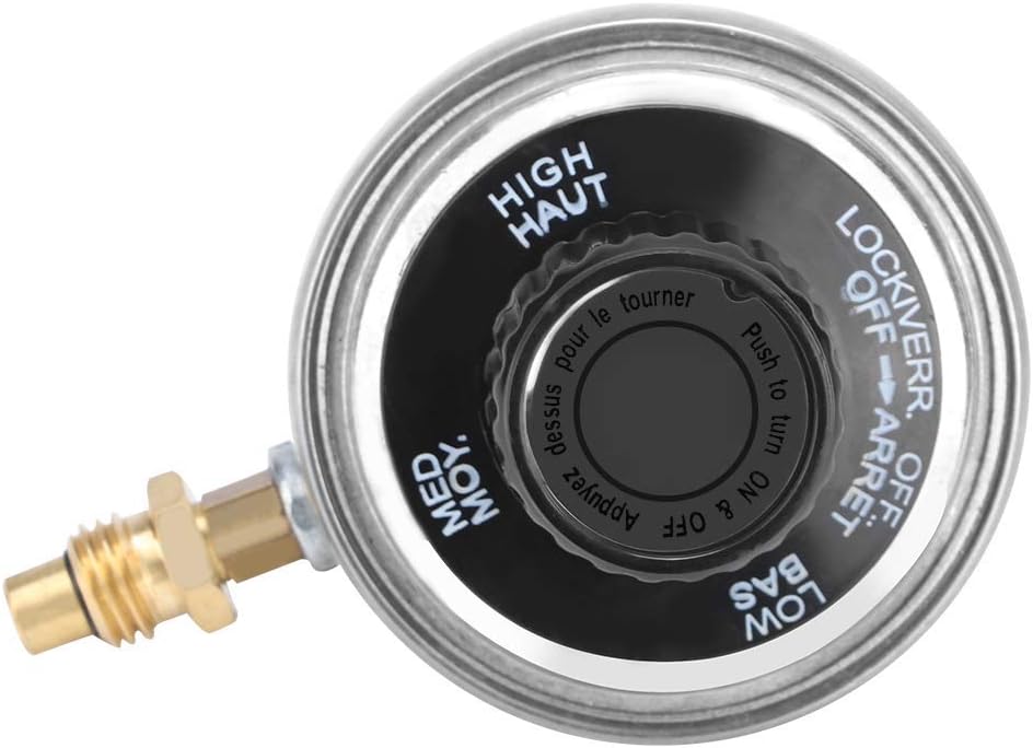 Pissente Low Pressure Gas Regulator, 1" 20UNF Zinc Alloy