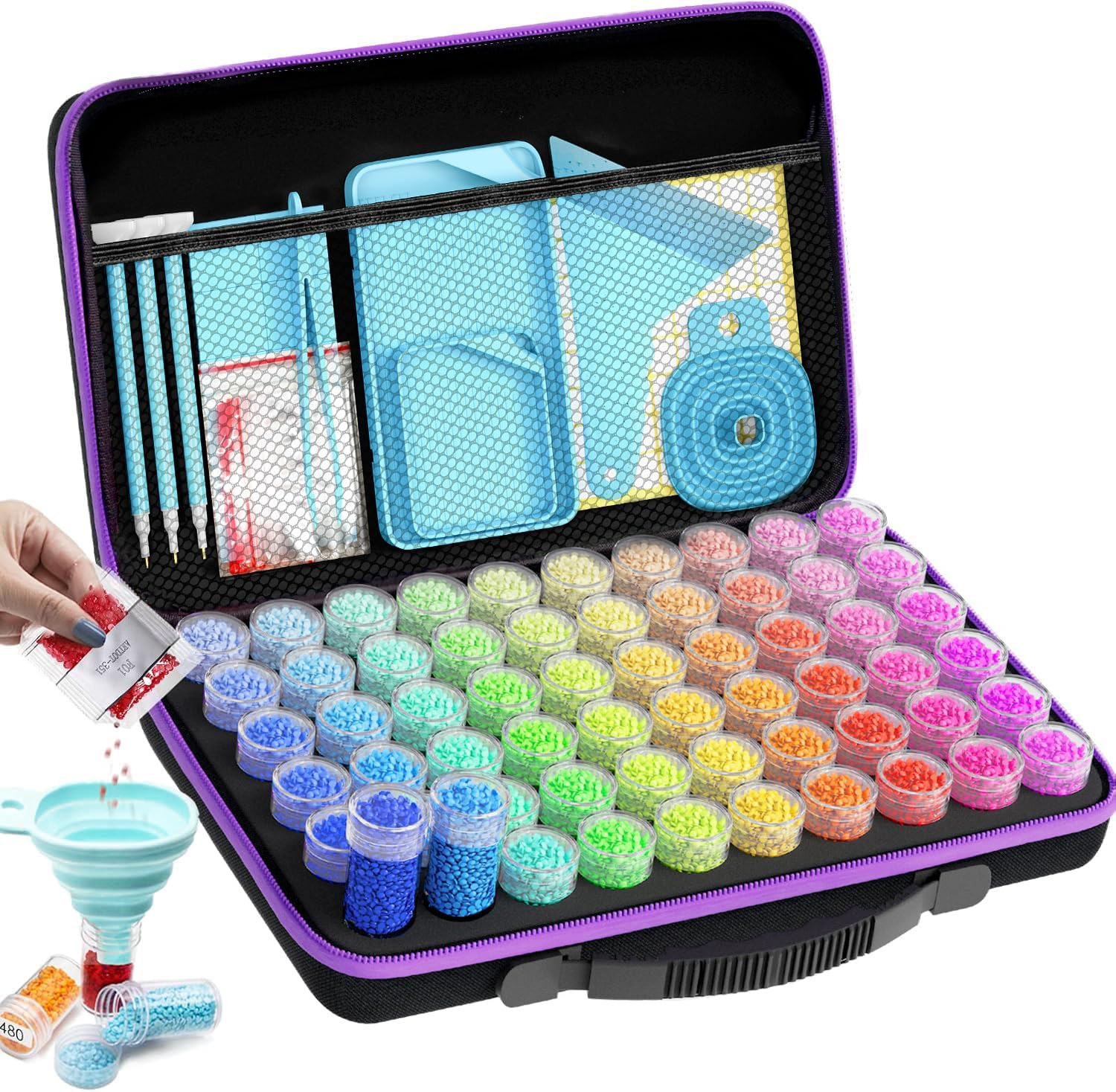 ARTDOT 60-Slot Diamond Painting Storage Kit