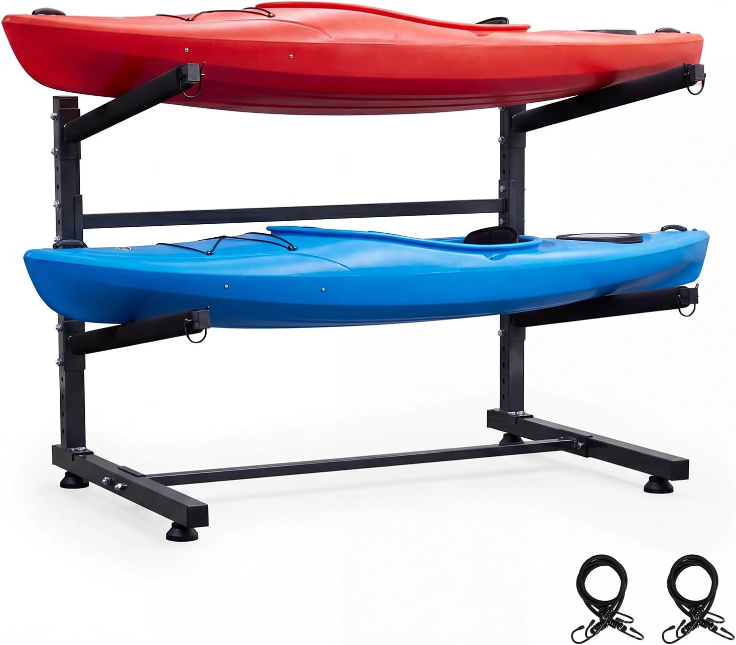 Bonnlo Kayak Storage Rack - Heavy Duty Freestanding Stand
