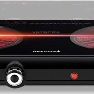 Vayepro 1800W Infrared Double Burner Cooktop - Portable Stove