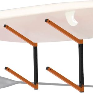 Heavy-Duty Surfboard Wall Rack - Adjustable Paddleboard Hanger