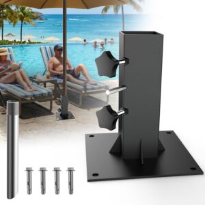 BuyGoe Heavy-Duty Umbrella Holder, Steel Patio Stand