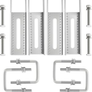 Racewill 4-Pack Boat Trailer Bunk Brackets, 8in Galvanized