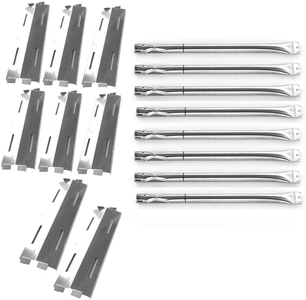 8-Piece Stainless Steel Burner & Heat Plate Set