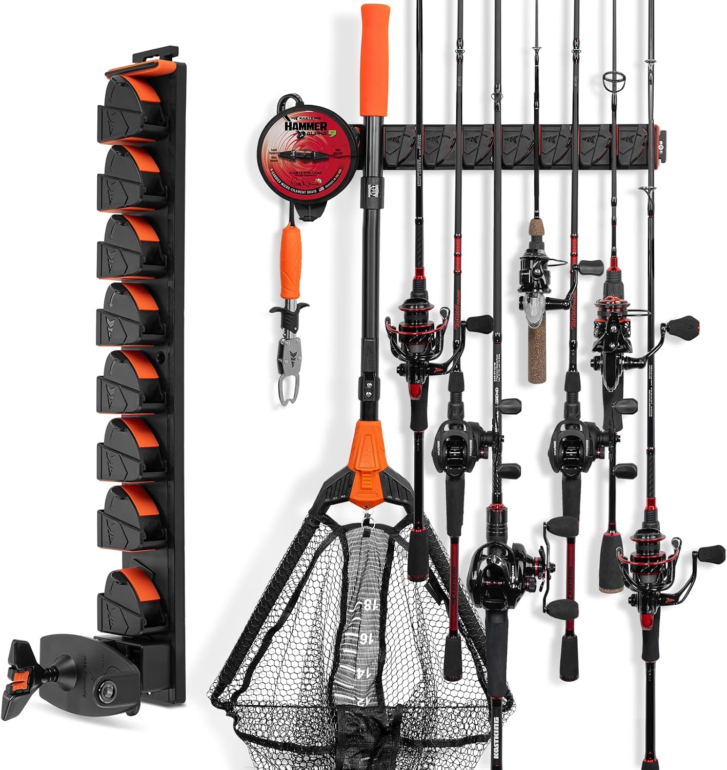 KastKing GravityLock V8 8-Rod Wall Rack