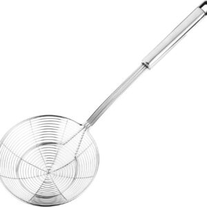 Hiware 15.5in Stainless Steel Spider Strainer, 5.4in Bowl