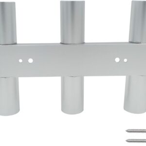 ISURE MARINE Aluminum Rod Holder, 3-Tube Wall Mount