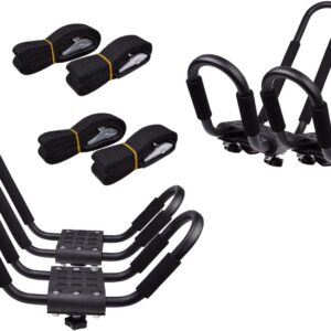 TMS J-Bar Kayak Roof Racks - Fits 2 Kayaks