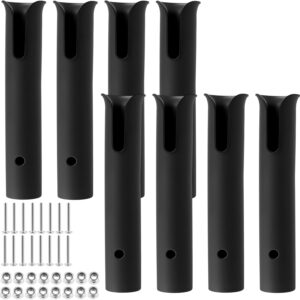 JAPCHET 8-Pack Tube Fishing Rod Holders, Black