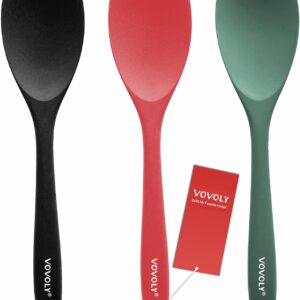 VOVOLY Silicone Spatula Set, 3-Piece, Heat Resistant