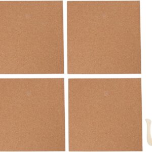 4-Pack 12x12 Stained Glass Work Mat w/ Scrapers
