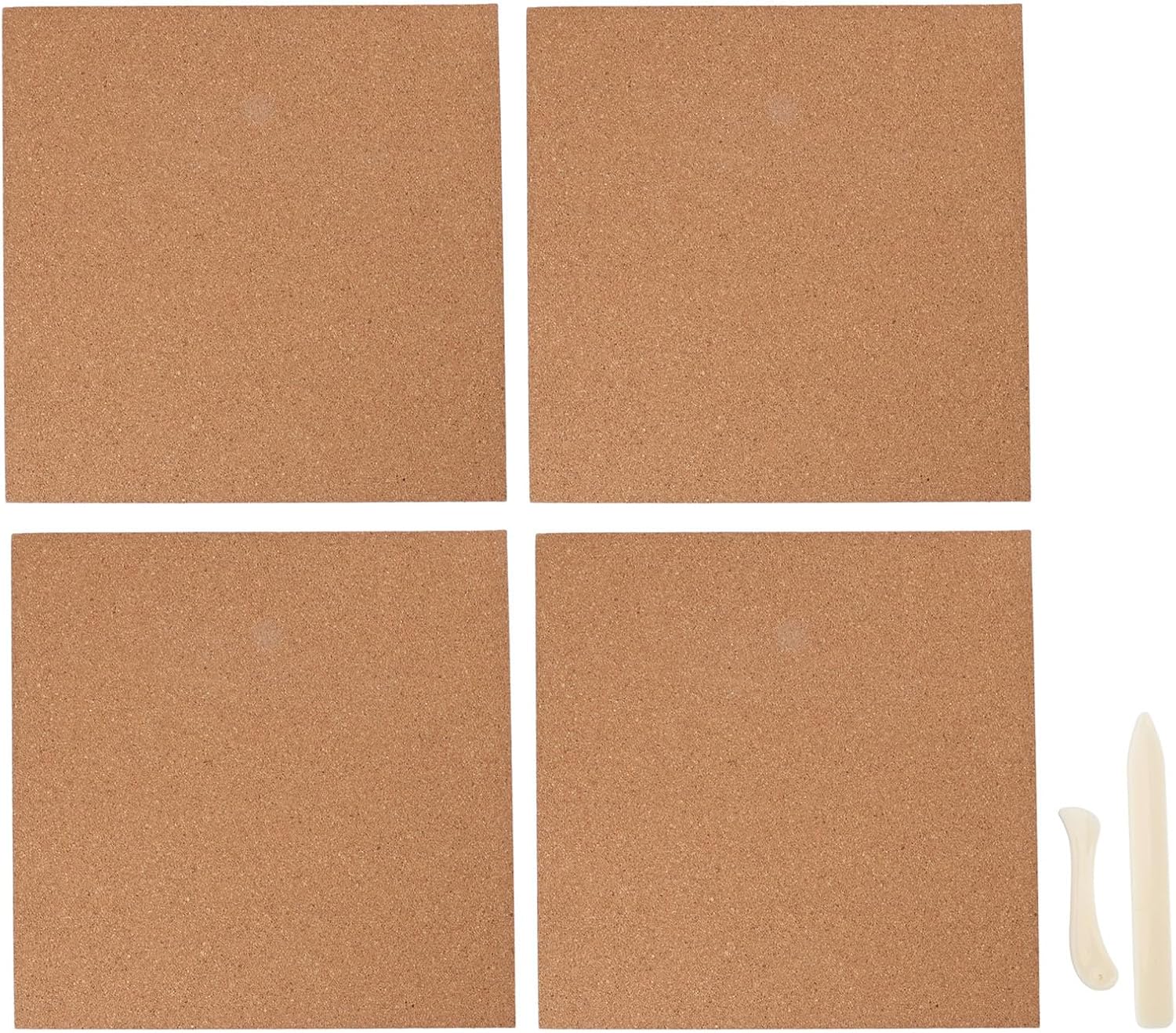 4-Pack 12x12 Stained Glass Work Mat w/ Scrapers