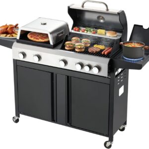 MELLCON 3-in-1 Grill Combo with Pizza Oven, 74K BTU