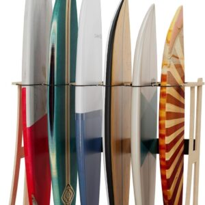 6-Board Surfboard Rack – Easy Assembly, Foam-Padded, Secure Storage