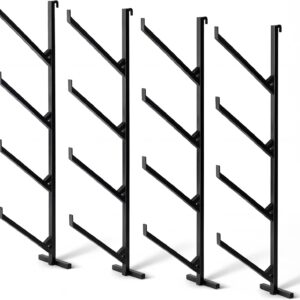 4-Pack Heavy-Duty 4-Tier Container Shelving Racks