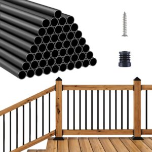 32" Round Aluminum Deck Balusters, 50-Pack