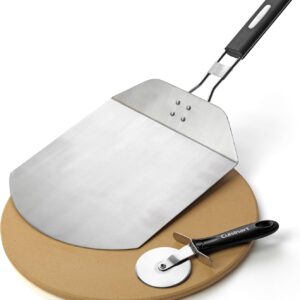Cuisinart 13" Pizza Grilling Set – Stone, Peel & Cutter