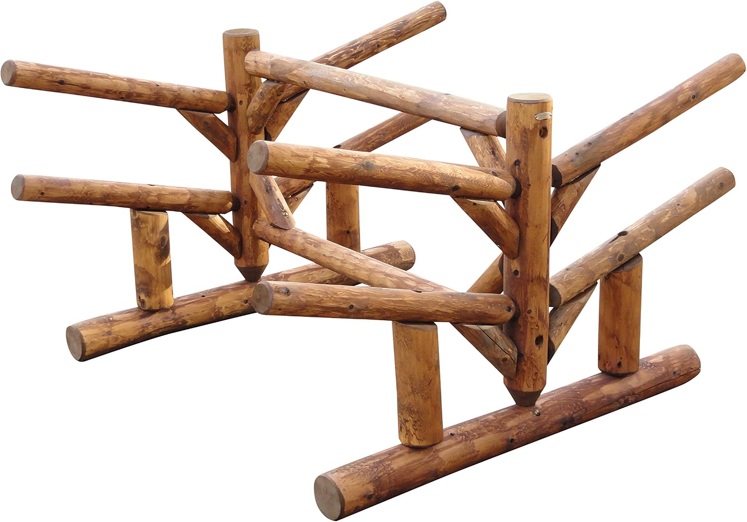 4-Place Paddle Board Rack – Freestanding Cedar Stand