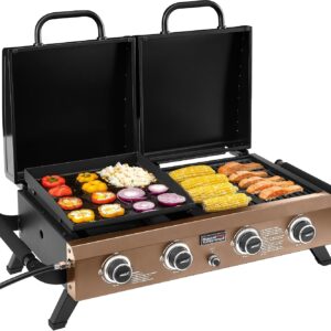 Grills House 4-Burner Propane Grill & Griddle Combo