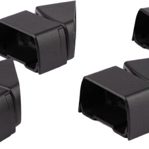 Deckorators Black Aluminum Angle Bracket Kit (4-Pack)