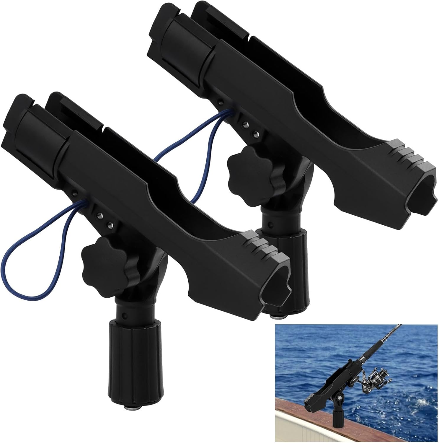 Frandilo 2-Pack Fishing Rod Holders for Boat & Kayak