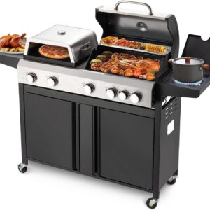 MELLCON 3-in-1 Gas Grill with Griddle & Pizza Oven