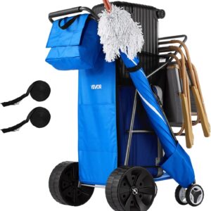 VEVOR Beach Cart, 165LBS Capacity, Folding Wagon Dolly