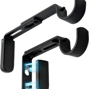 Magnetic Curtain Rod Brackets, 5" Heavy Duty, Set of 2