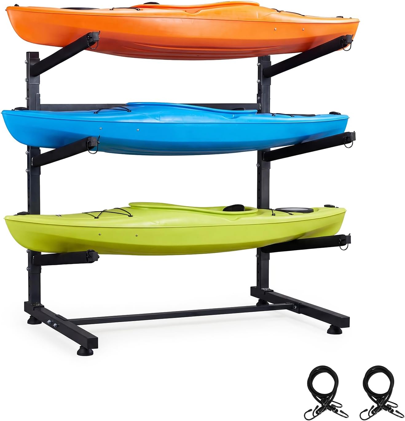 Bonnlo Kayak Storage Rack - Heavy Duty Freestanding Stand