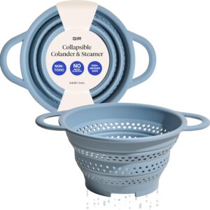 GIR Collapsible Silicone Colander - Slate