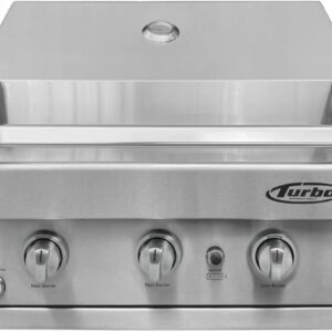 Turbo 26in 3-Burner Built-In BBQ Gas Grill - Propane