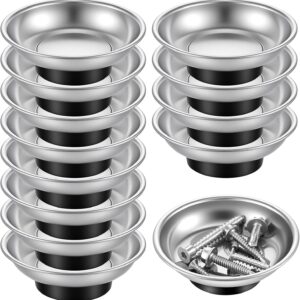 3" Magnetic Screw Tray Set - 12 Pcs, Stainless Steel