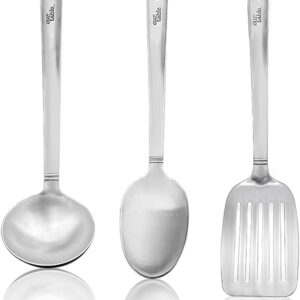 Haokithcun 3-Piece Stainless Steel Kitchen Utensil Set
